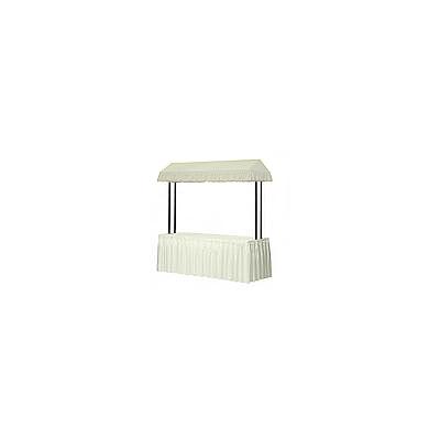 Buffet-tente IVOIRE (1 table rectangulaire, 8 scratchs)