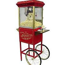 Charette à pop-corn électrique + maïs + cornet (20prs)