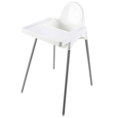 Chaise bébé avec tablette